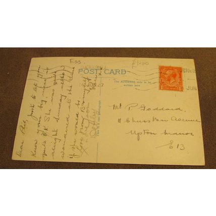 1927 fr real photo Postcard - war memorial promenade, Clacton On Sea - Essex