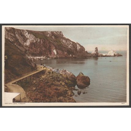 Anstey's Cove, Torquay, Devon, c.1942 - Postcard
