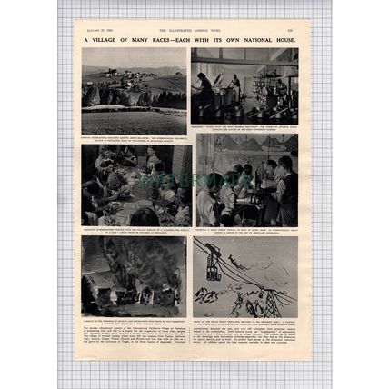 International Pestalozzi Children's Village Trogen Switzerland -1951 Article