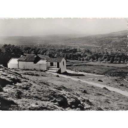 Postcard Ilkley from White Wells. Real photo. Unposted