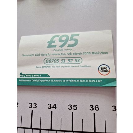 VINTAGE EURO TUNNEL STICKY PAD