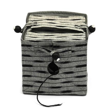 LANTERN MOON KNIT OUT BOX Luxurious Yarn Storage Box IKAT DESIGN