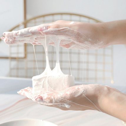 Silk Brushed Sea Salt Goat Milk Anti-mite Handmade Cleansing Soap Israel Salt