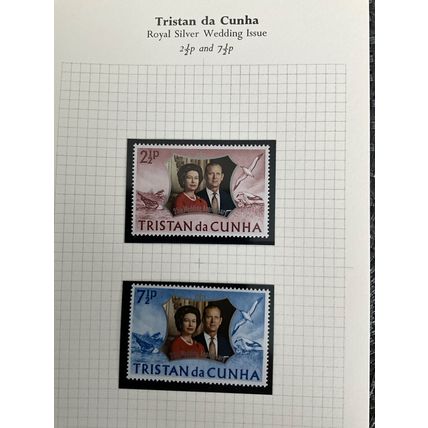 TRISTAN DA CUNHA SG174/5 1972 SILVER WEDDING MNH
