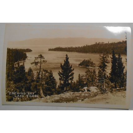 Lake Tahoe : 3 RPPC Antique Photo Postcards lot
