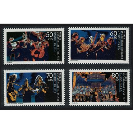 Berlin Youth Welfare Music 4v 1988 MNH SG#B804-B807