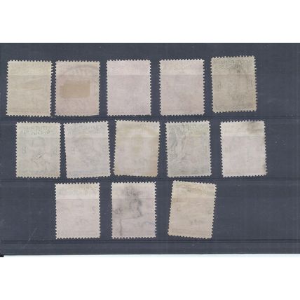 Southern Rhodesia Stamps 1937 George VI series used. SG 40 - 52 CV £23 (P956)