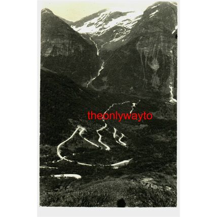 Near Vetlefjord, Norway, Small Rare Photograph/Postcard, 1949