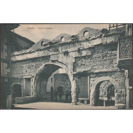 Porta Pretoria, Aosta, 1934 - Brunner Cartolina