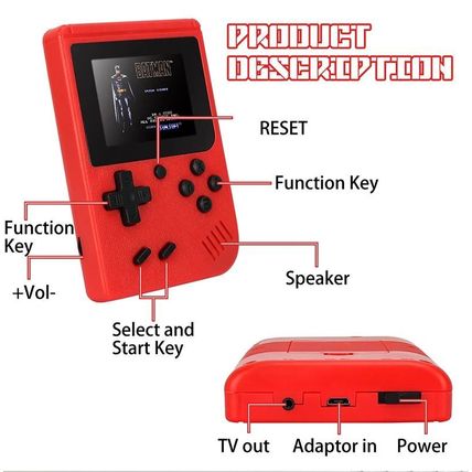 Handheld Game Console Portable Gameboy Box Arcade Classic Video Game Retro