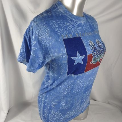 Gildan Ultra Cotton Women's Short Sleeve T-Short Blue "The Brazos Star" Size Lrg