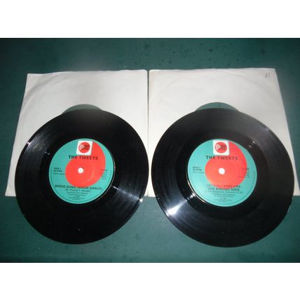 THE TWEETS 7" SINGLES LOT OF 2 -BIRDIE SONG/LET'S ALL SING LIKE THE BIRDIES SING