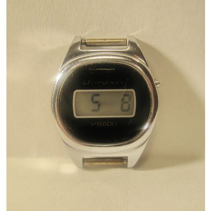 Vintage Soviet ELEKTRONIKA 5 LCD Digital Women's Watch Quartz USSR Wrist Watch