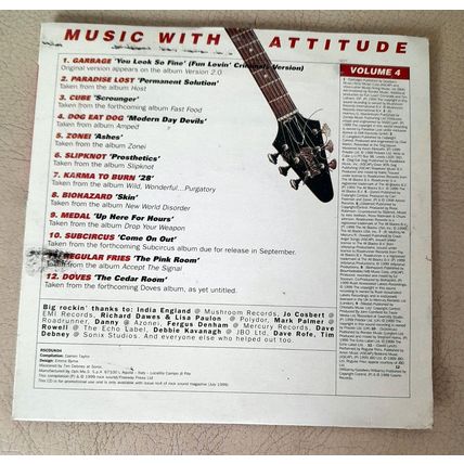 Music With Attitude - Volume 4 : Promotional CD from Rock Sound Magazine