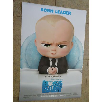 The Boss Baby - Movie Poster With Alec Baldwin - Advance with credits - Vers. B