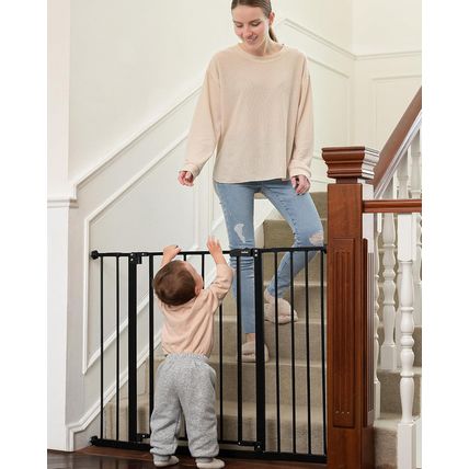 Innotruth 28.9-42.1" Wide Baby Gate for Stairs, 30" Tall Dog Gates for Doorways
