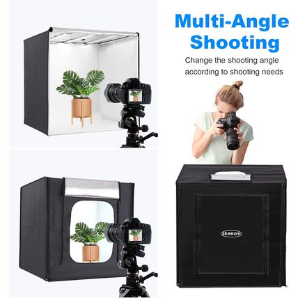 Photo Studio Light Box Photography 32"X32" with 210 Leds and 6 Colors Backdrops