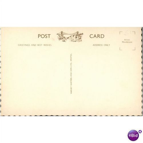Vintage Harvey Barton postcard - Jacob's Ladder, Cheddar, Somerset - V 6832