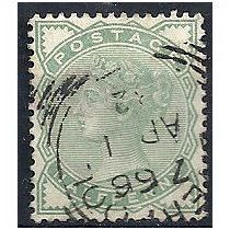 1880 - SG165 1/2d Pale Green Fine Used Liverpool CDS.