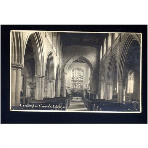 Bedfordshire CARDINGTON Church Interior Postcard (137721)