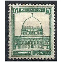 Palestine 1927 SG94 6m Pale Green Mounted Mint .. .