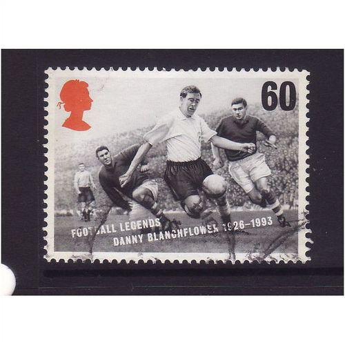 GREAT BRITAIN 1996 SG1929 60p DANNY BLANCH FLOWER FOOTBALL LEGENDS FINE USED