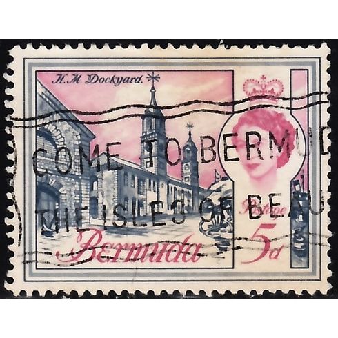 Bermuda, 1962-65 H.M. Dockyard, SG 167 (Scott #179), used