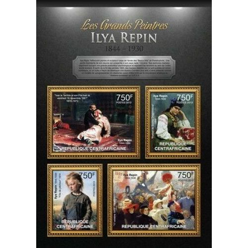 CENTRAL AFRICA 2013 SHEET MNH ILYA REPIN ART PAINTINGS ARTE PINTURAS