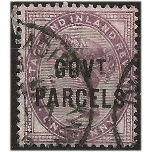 1897 O69 1d Lilac Government Parcels Official Good+/Fine Used