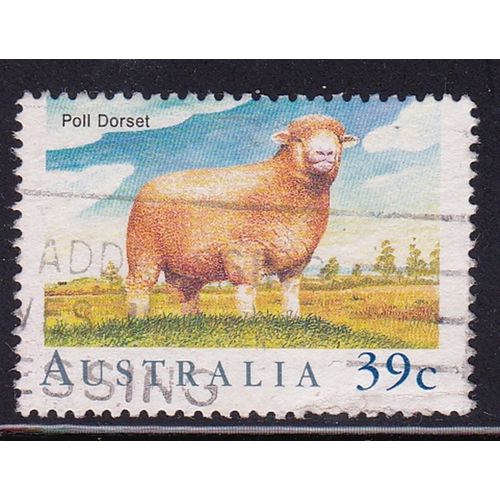 AUSTRALIA 1989 SHEEP 39C POLL DORSET USED
