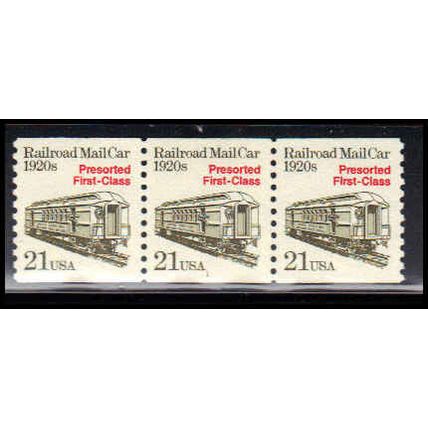 2265 21c Mail Car Very Fine MNH Dry Gum PNC 1/3 PA2825