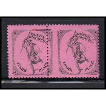 Revenue 20L56 1c Mercury Series Misperfed MNH Pair K0138