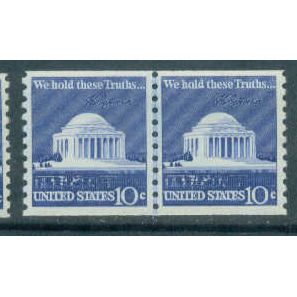 1520 10c Jefferson Memorial Almost Very Fine MNH CLP B0955