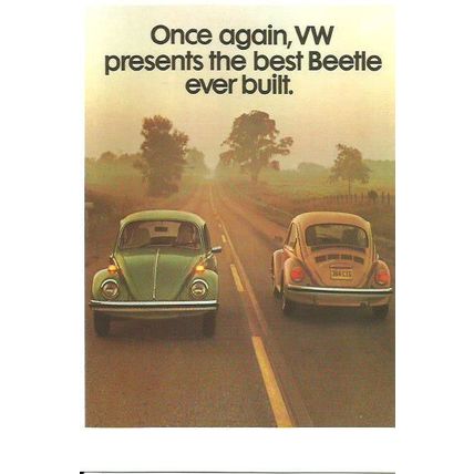 Advertising VOLKSWAGEN B EETLE Postcard (Mayfair BC 404)
