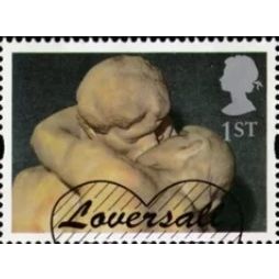 GB 1995 Greetings Art Rodin Used SG 1860 Sc 1598 postage stamp Queen Elizabeth