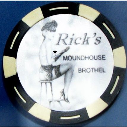 Rick's. Brothel Casino Chip. Moundhouse, NV. BR08.