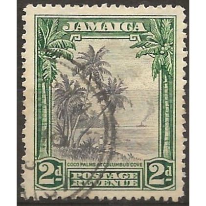 Jamaica 1932 SG111 2d Black & Green Fine Used ..