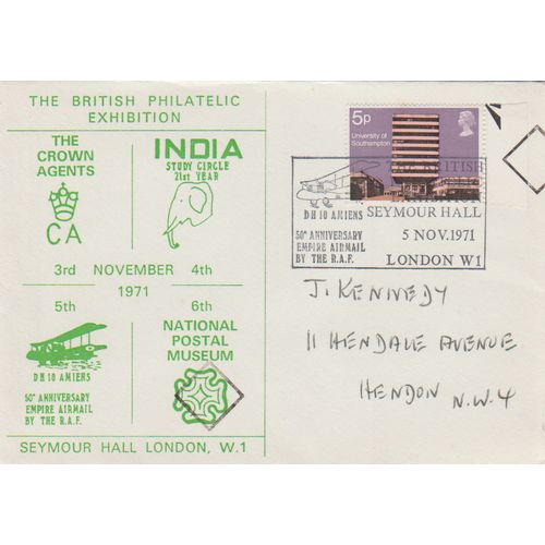 GB 1971 Empire Airmail by the RAF Special Cover and pm see others