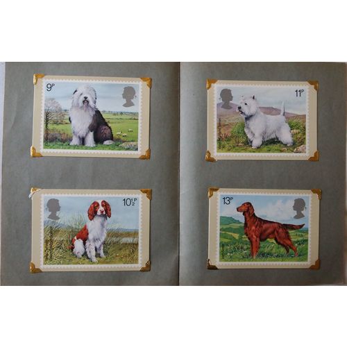 PHQ FDC card set in slot folder Dogs 1979