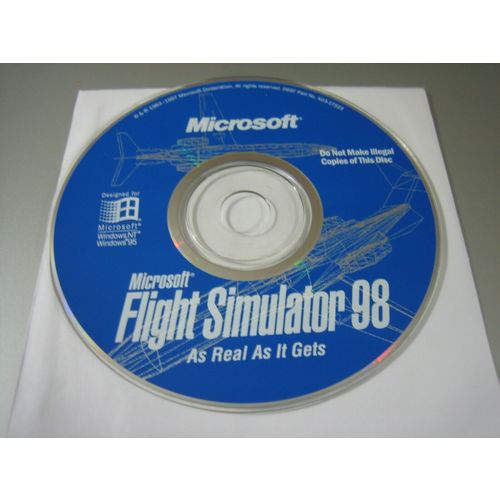 Microsoft Flight Simulator 98 (PC, 1997) - Disc Only!!