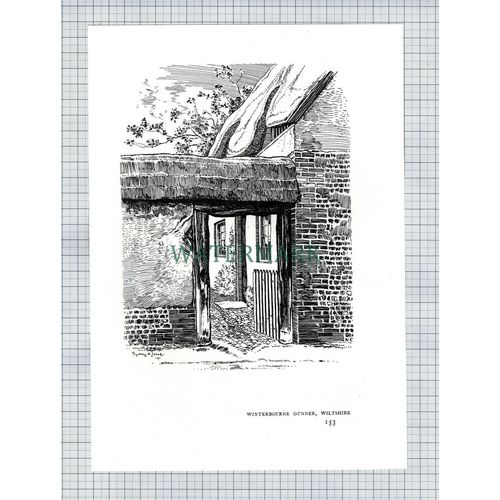 (8619) Winterbourne Gunner Wiltshire - 1980s Cutting / Print
