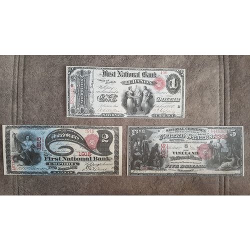 High quality COPIES with W/M United States National Bank 1875 y. FREE SHIPPING !