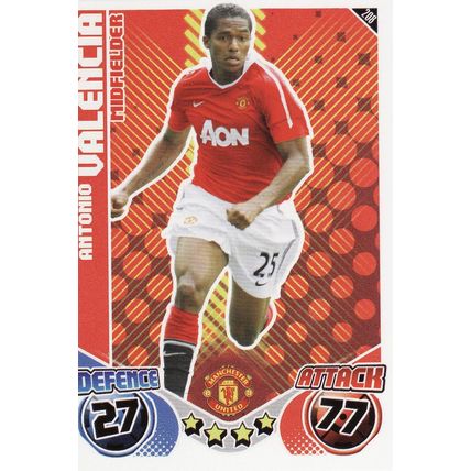 Match Attax 2010/2011 206 Antonio Valencia Manchester United