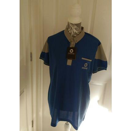 Mans Sunderland Golf Polo Shirt Size Medium Blue Gray