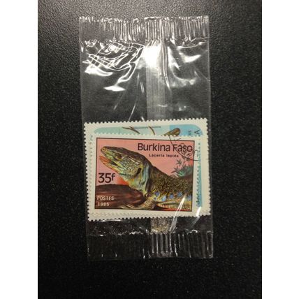 Burkina Faso Lizard & 2 unidentified animal stamps collection Sealed 3 pcs #2