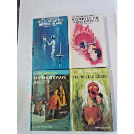 Vintage hardy boys books Franklin W Dixon hardcover mystery lot of 4