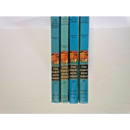 Vintage hardy boys books Franklin W Dixon hardcover mystery lot of 4