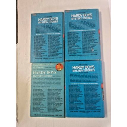 Vintage hardy boys books Franklin W Dixon hardcover mystery lot of 4