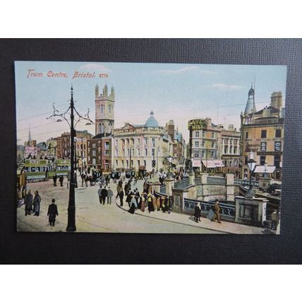 Tram Centre, Bristol Vintage Postcard
