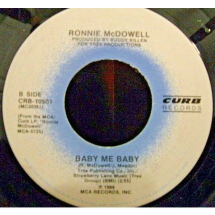 Ronnie McDowell-It's Only Make Believe / Baby Me Baby-45rpm-1987-EX